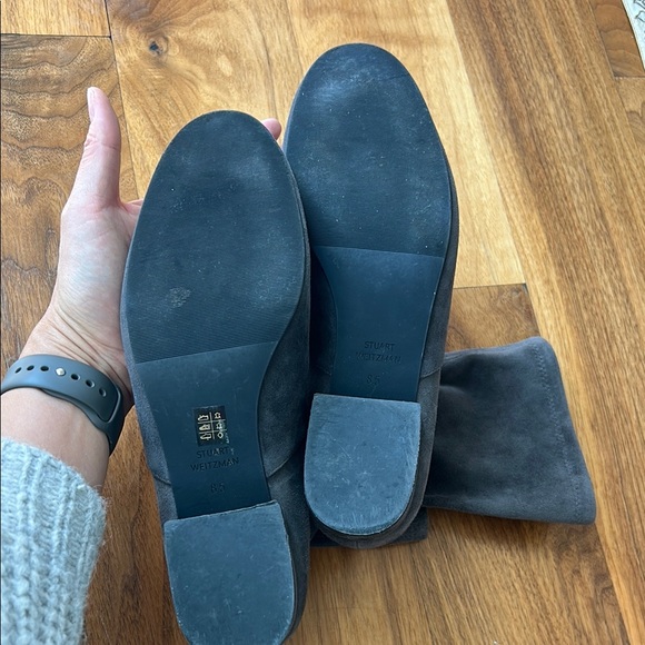 Stuart weitzman Women's Raissa Suede Ankle Boots - Gray size 8.5 - Picture 6 of 8
